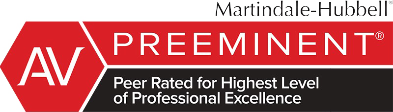 Martindale-Hubbell - Preeminent Peer rated for highest level of professional excellence.